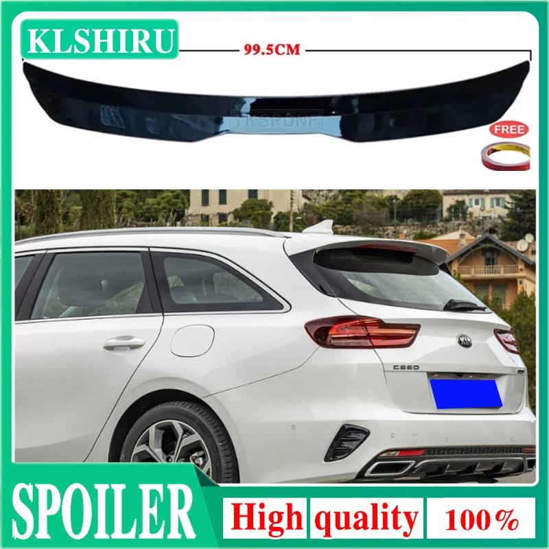 Car Styling Spoiler For KIA Ceed 2018 2019 Spoiler High Quality ABS Material Gloss Black Spoiler