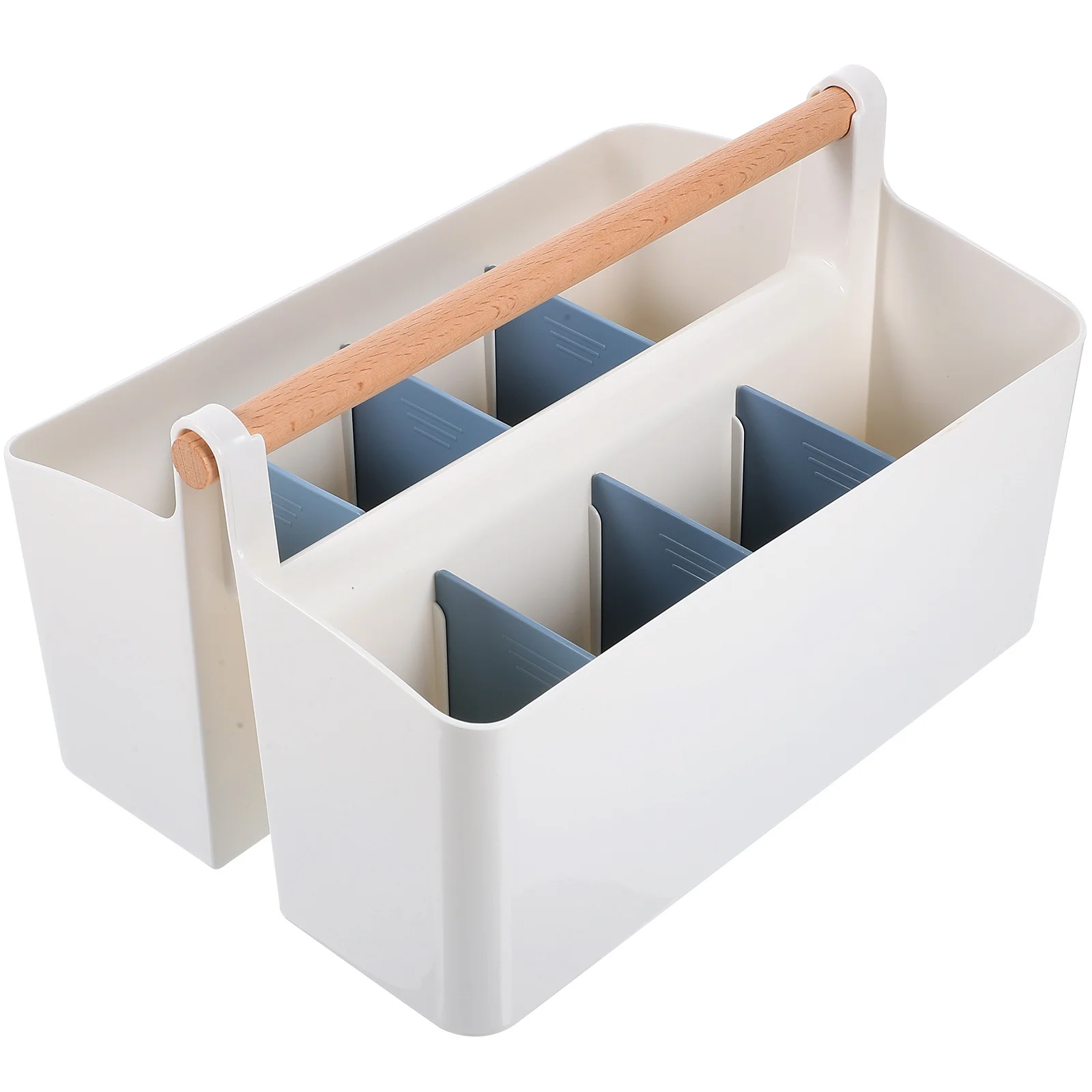 Multi-Grid Desktop Organizer Box Fine Workmanship Smooth Polishing Classified Storage for Stationery Pens Cosmetics Makeup