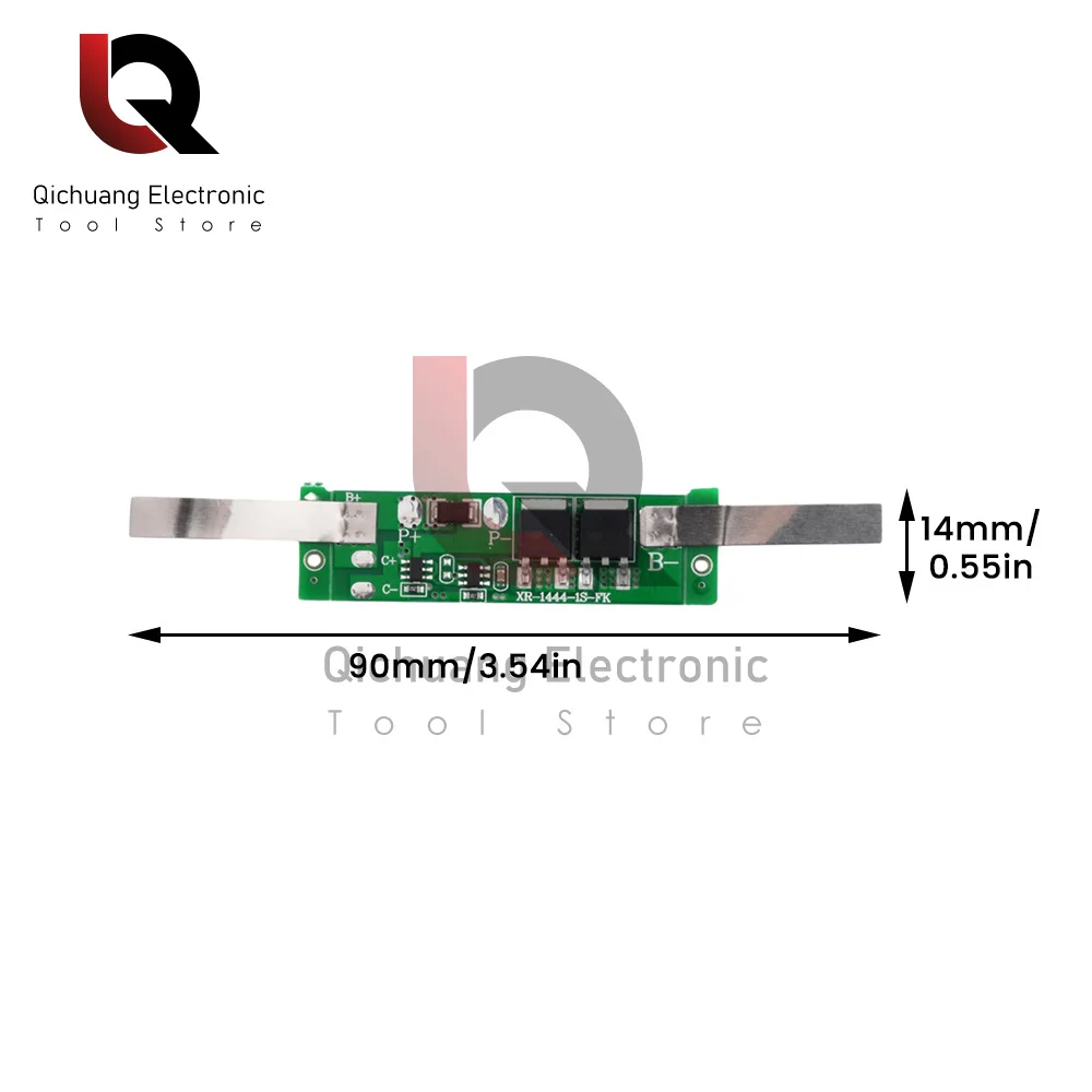 منفذ منفصل 1S 2S لوحة شحن Bms 3.7V 7.4V 18650 21700 26650 بطارية ليثيوم 8A 10A وحدة تفريغ شحن للمحرك