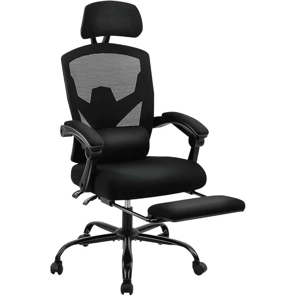 Office Computer Desk Chair,Gaming Chairs for Adults,High-Back Mesh Rolling Swivel Reclining Chairs with Wheels, Lumbar Support