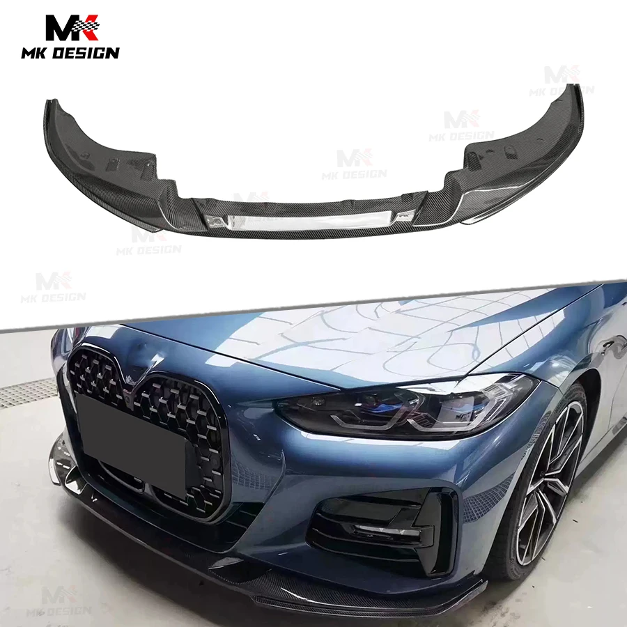 

Carbon Fiber 3D Style Front Bumper Lip Spoiler for BMW 4 Series G22 G23 G26 425i 430i 2021+ Front Lip Splitter Trims Auto Parts