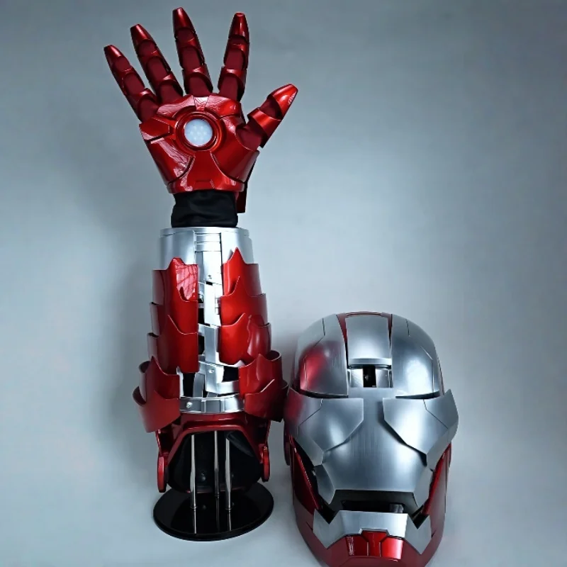 

In Stock Spark Studio 1/1 Wearable Iron Man Mk5 Mech Arm Movable Table Lamp Led Figure Model Toy Ark Reactor Hand Sense Gift