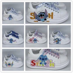 Lilo & Stitch-zapatillas de deporte Kawaii, zapatos de dibujos animados Stitch, zapatos con patrón de monstruo pequeño, zapatos deportivos casuales de moda