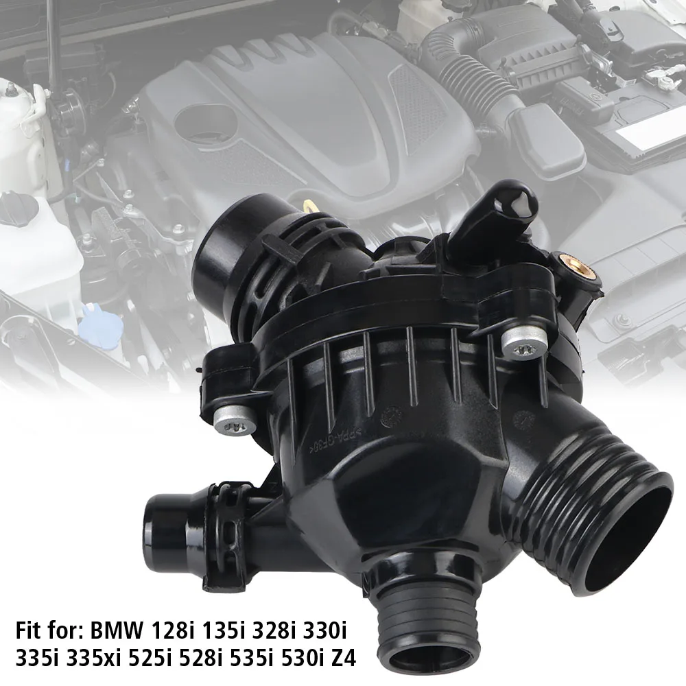 Thermostat Housing Engine Coolant Thermostat Assembly For BMW 128i 135i 328i 330i 335i 335xi 525i 528i 535i 530i Z4