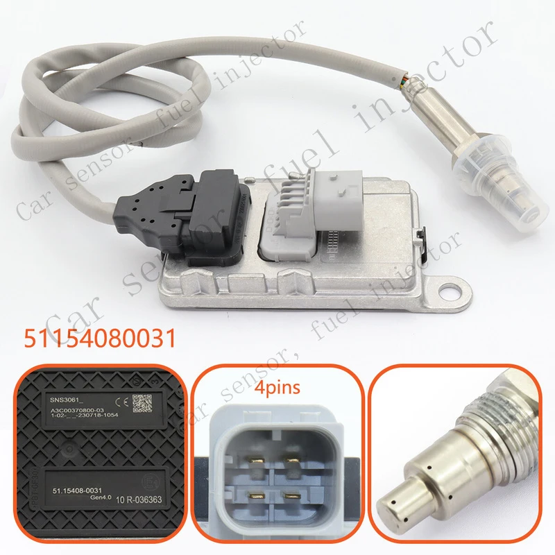 Q+ Nitrogen Oxide Nox Sensor 51154080031 A3C00370800-03 For MAN Truck 5115408-0031