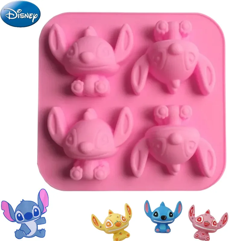 Anime Disney Lilo Stitch  Figures Cartoon Model Silicone Mold Cake Cookies Tool Stitch Dolls 3D Diy Toys Kids Christmas Gifts