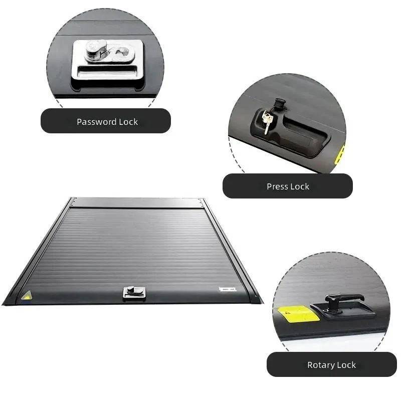 for High Quality Aluminum Retractable Roller Cover Truck Pickup Bed Tonneau Cover Wine Tray