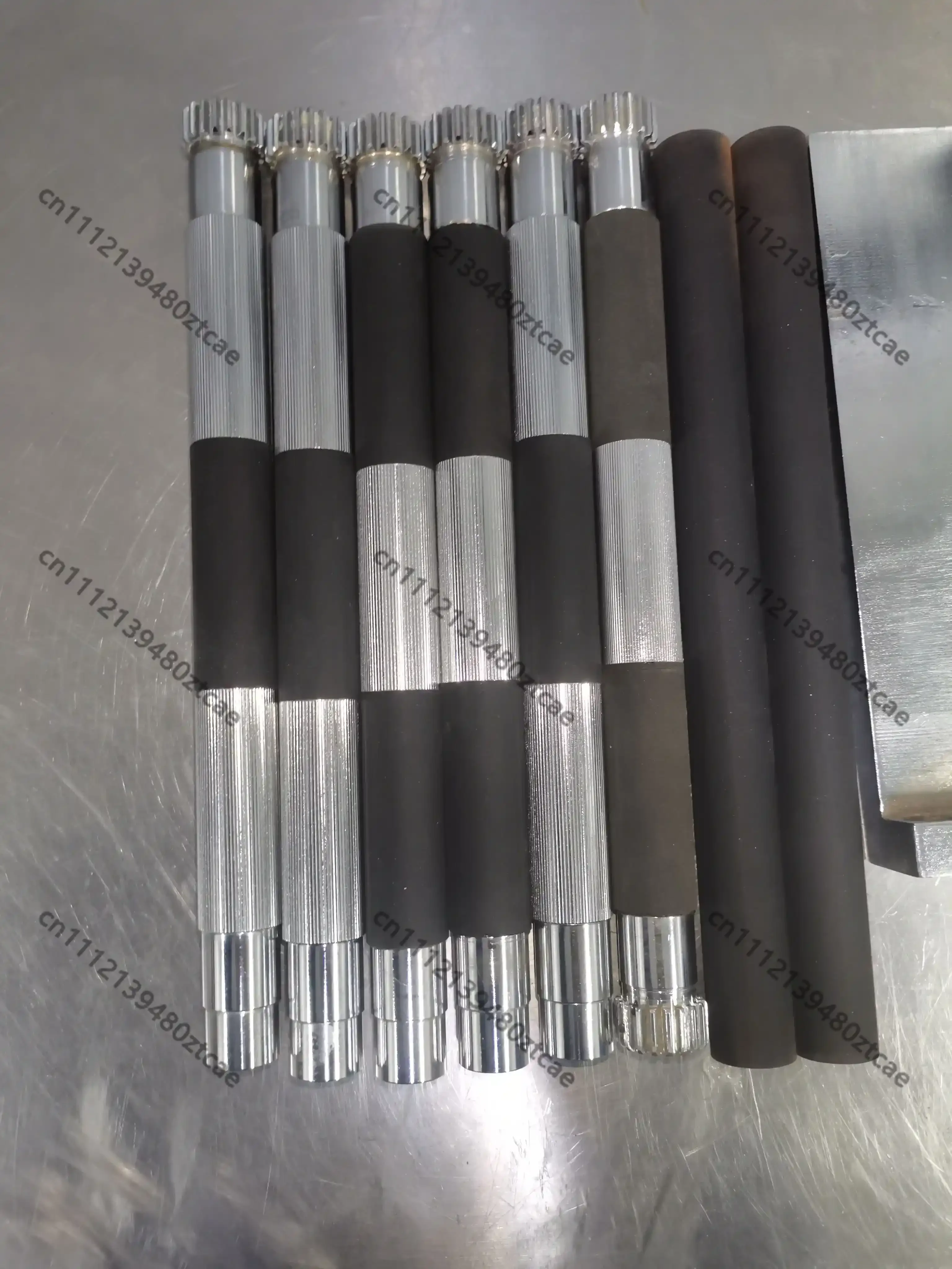 Cartoning Machine Folding Rubber Roller Straight Helical Tooth Rubber Shaft Spare Packaging Equipment Part