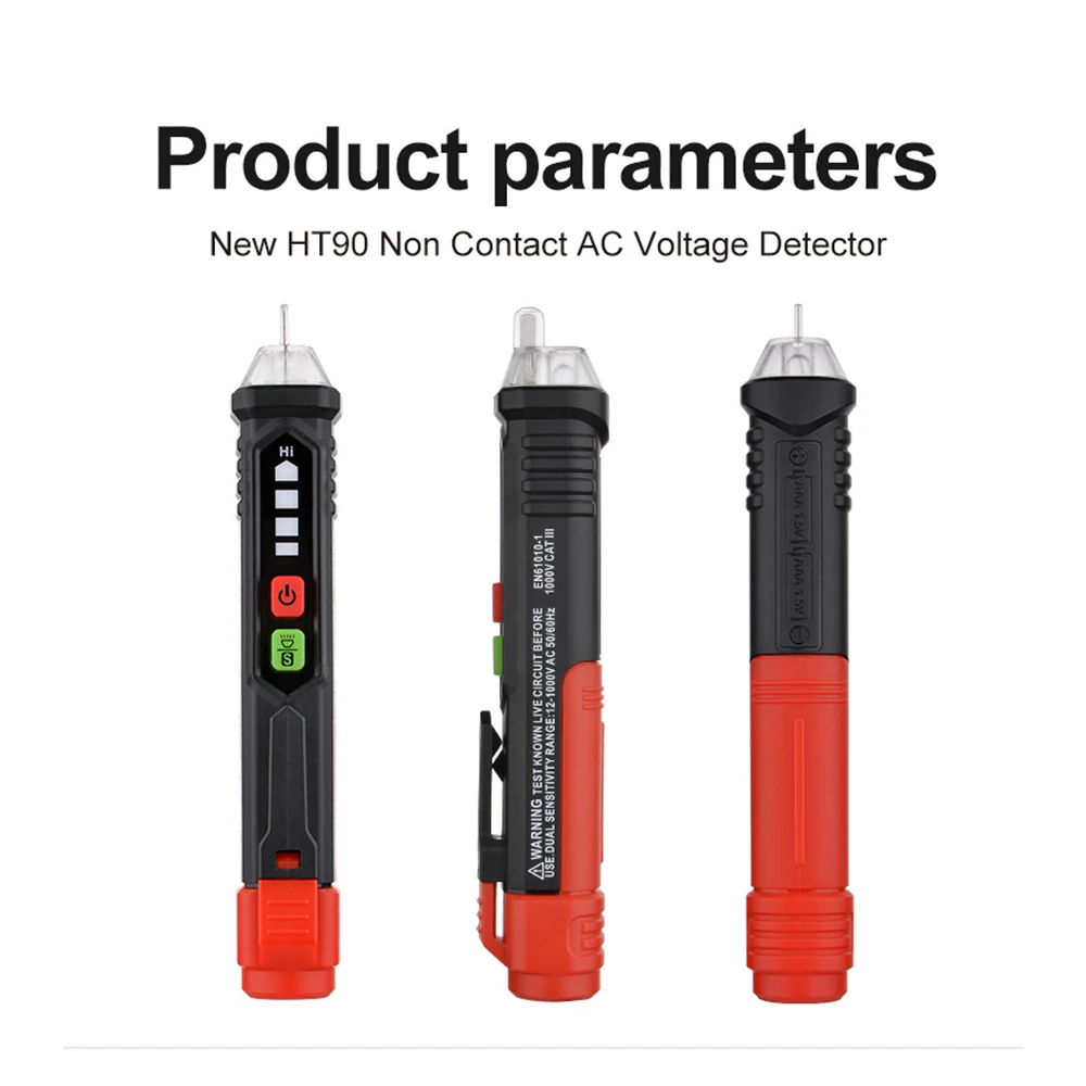 Tester per rilevatore di tensione ca senza contatto indicatore di tensione a penna spina a muro strumenti per elettricisti Tester per misuratore di