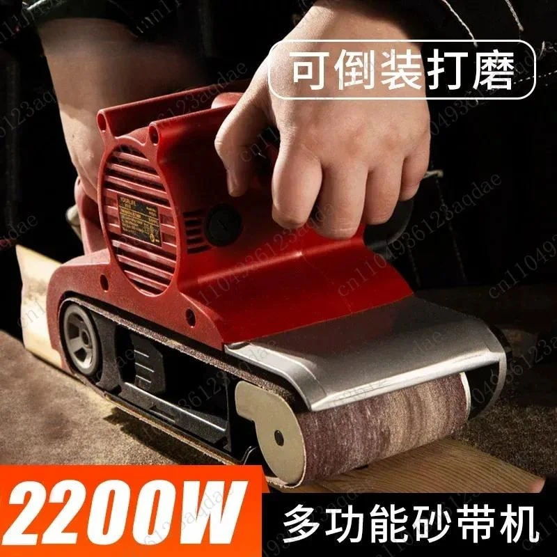 Solid Belt Grinding Machine Belt Grinding Machine Portable Belt Grinding Machine Small Desktop Woodworking Grinder Flat
