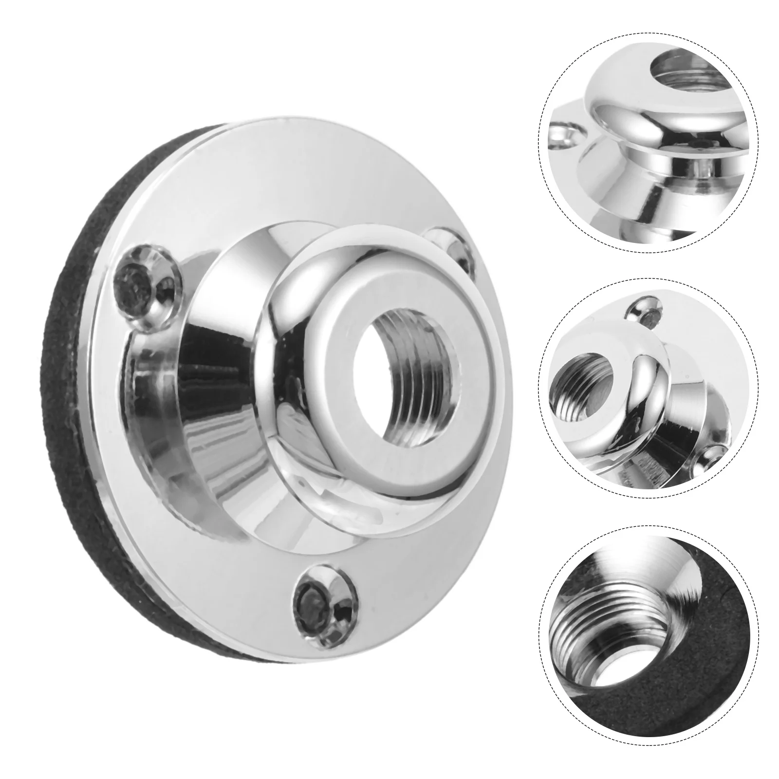 

1 Set Three-Hole Silver Guitar Pickup Tail Pin Easy Installation For Electric Acoustic Bass Audio Signal Enhancement Tuning