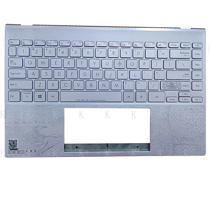 FOR   Palmrest for ASUS ZenBook 13 U3700J UX325J UX325A UM325U Keyboard US Silver