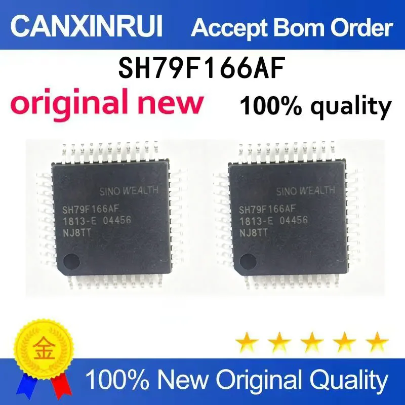 （5-100 pieces）Brand new original SH79F166AF LCD driver single-chip chip QFP44 spot chip