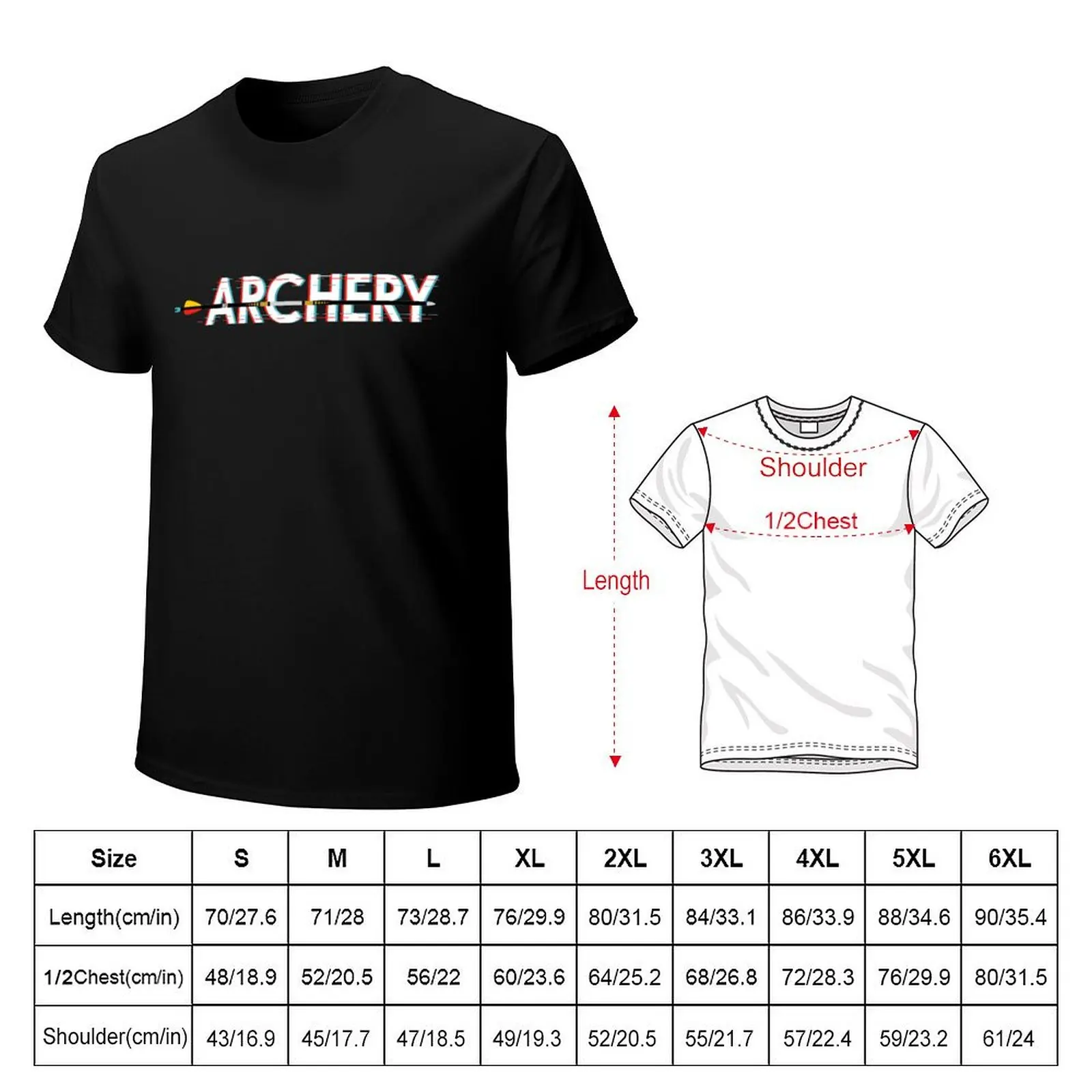Archery Arrow Tee T-Shirt Summer Casual Loose T-Shirt