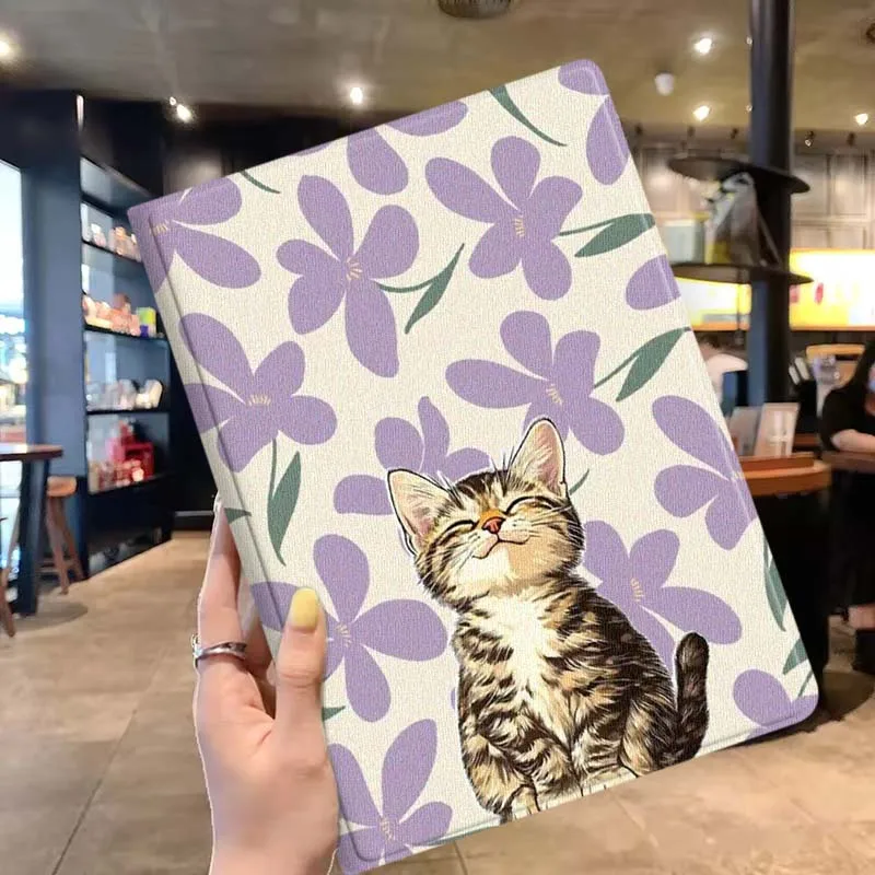 Cute Kitten Pattern Soft For Lenovo Xiaoxin Pad Pro Tab P12 P11 11 11.2 11.5 10.6 inch K10 M10 Plus Tablet Case
