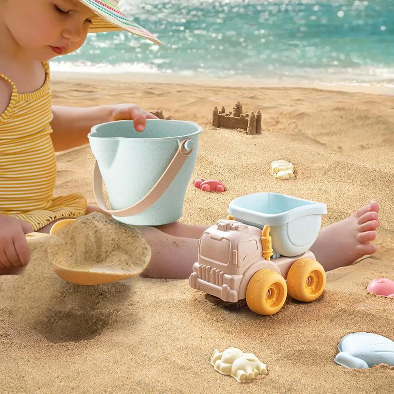 Set giochi da spiaggia per bambini con secchiello e paletta_voghion.com