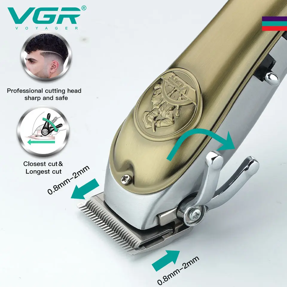 V658 Professional Hair Clipper Rechargeable Hair Trimmer For Men Shaver Hair Cutting Machine Barber Accessories Cut Machin Beard