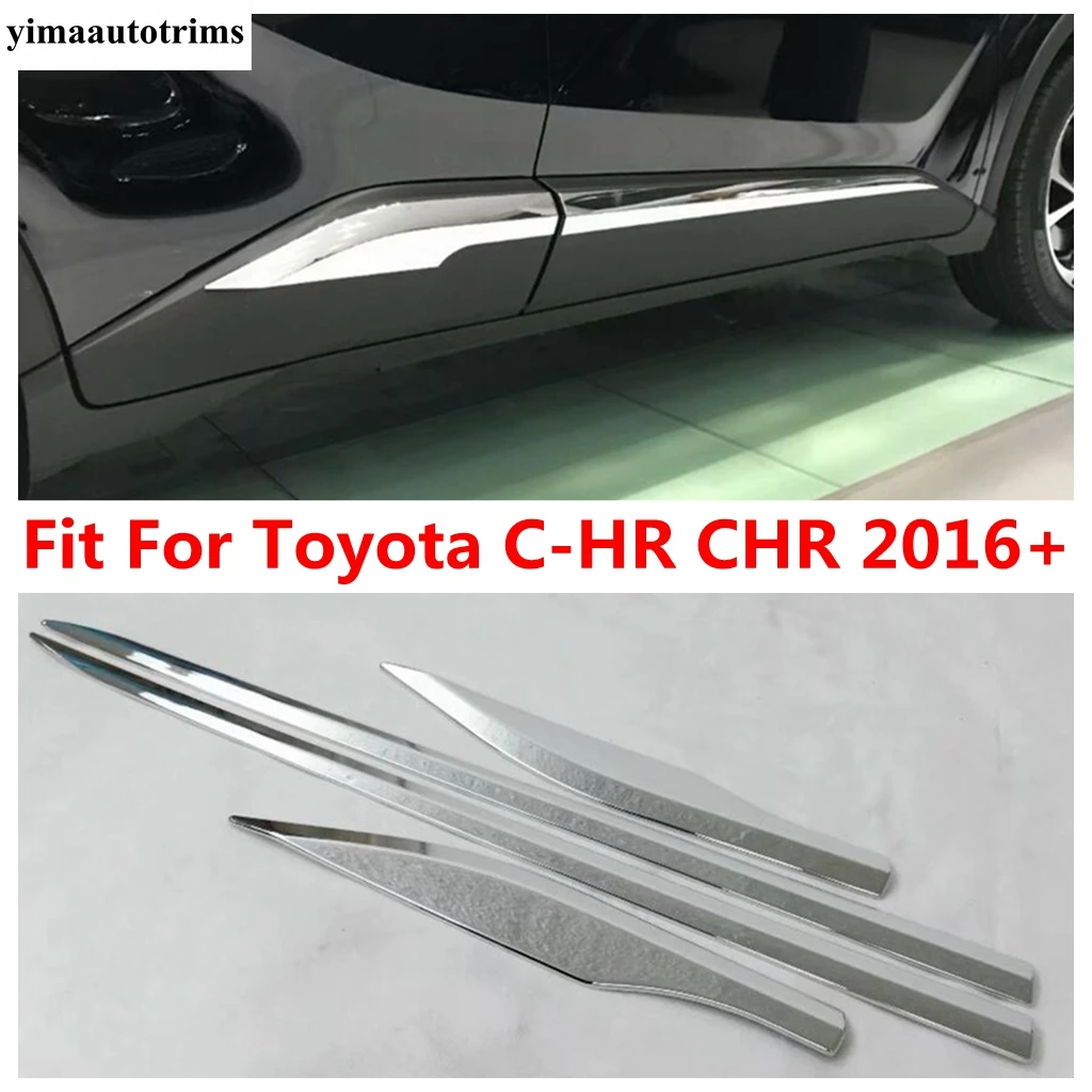 

ABS Car Side Door Body Bottom Strip Molding Decoration Cover Trim For Toyota C-HR CHR 2016 - 2021 Auto Accessories Exterior Kit