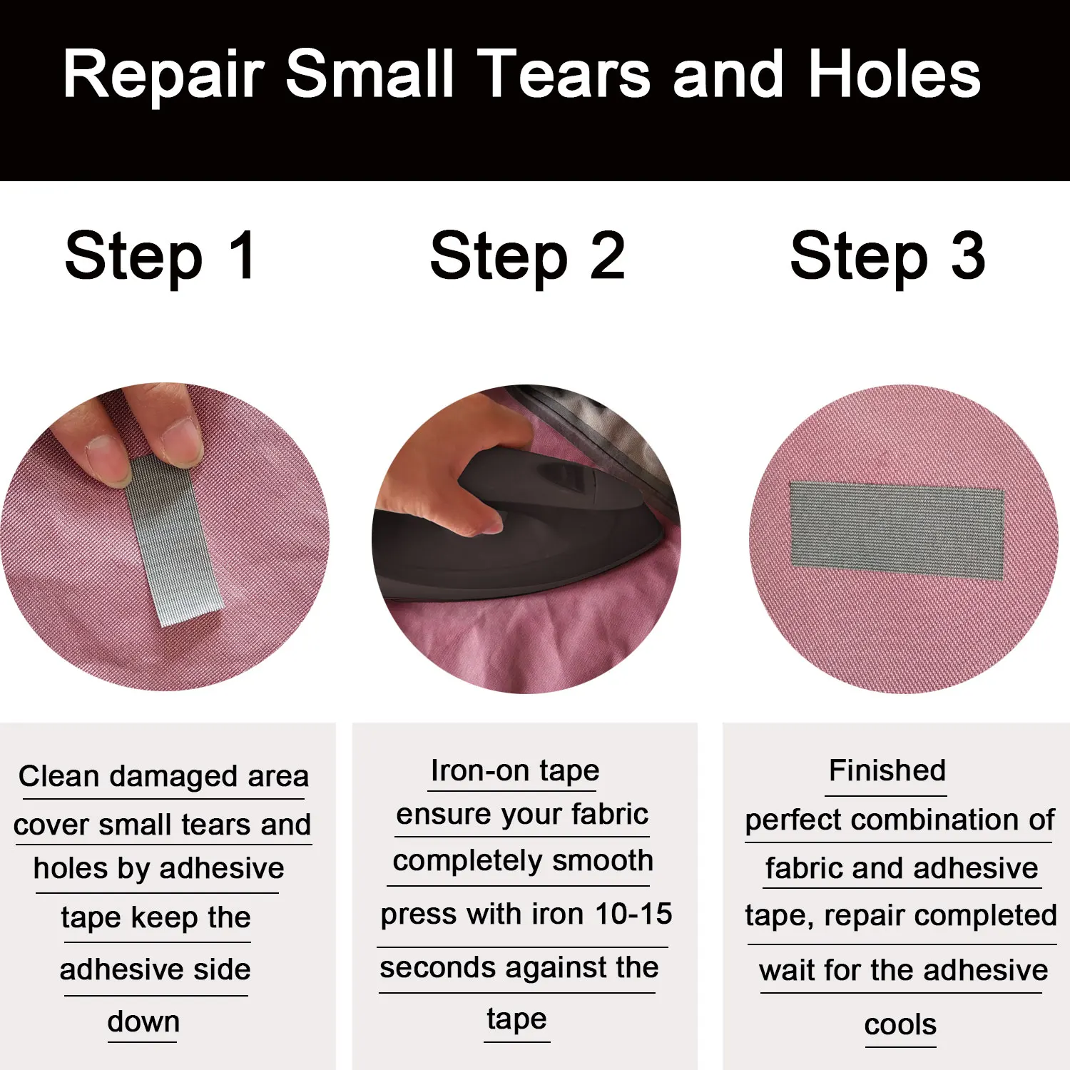 Wetsuit Repair Tape Hot Melt Iron On Seam Sealing, Waterproof Patch for Neoprene Drysuit Clothing Wader Rain Jacket Pants Fabric