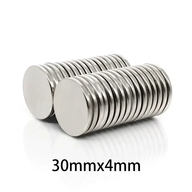 2/5/10/20PCS 30x4mm Round Search Magnet  30mm X 4mm Rare Earth Neodymium Magnet Dics N35 Permanent Magnet Srtong 30*4 mm