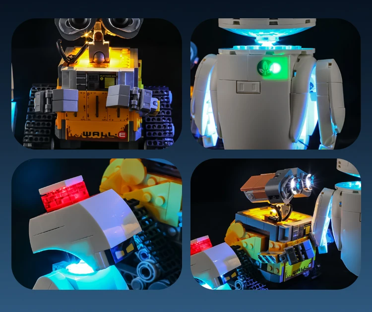 Verlichtingsset voor LEGO Pixar Wall·E Eve exclusief bouwsteen (alleen led-lichtset)