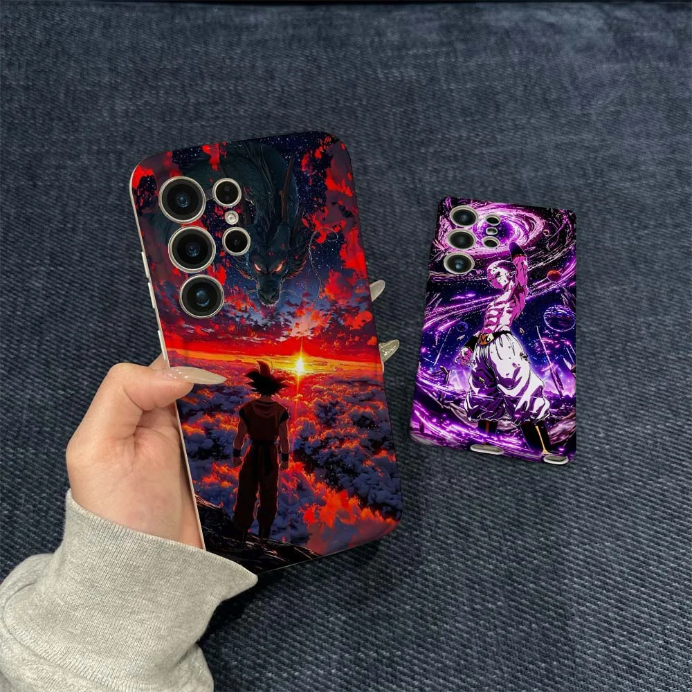 

Cartoon Purple Galaxy Man Phone Case For Samsung Galaxy S21 S23 S24 S25 FE Lite Plus Ultra 5G Wave Oil Film