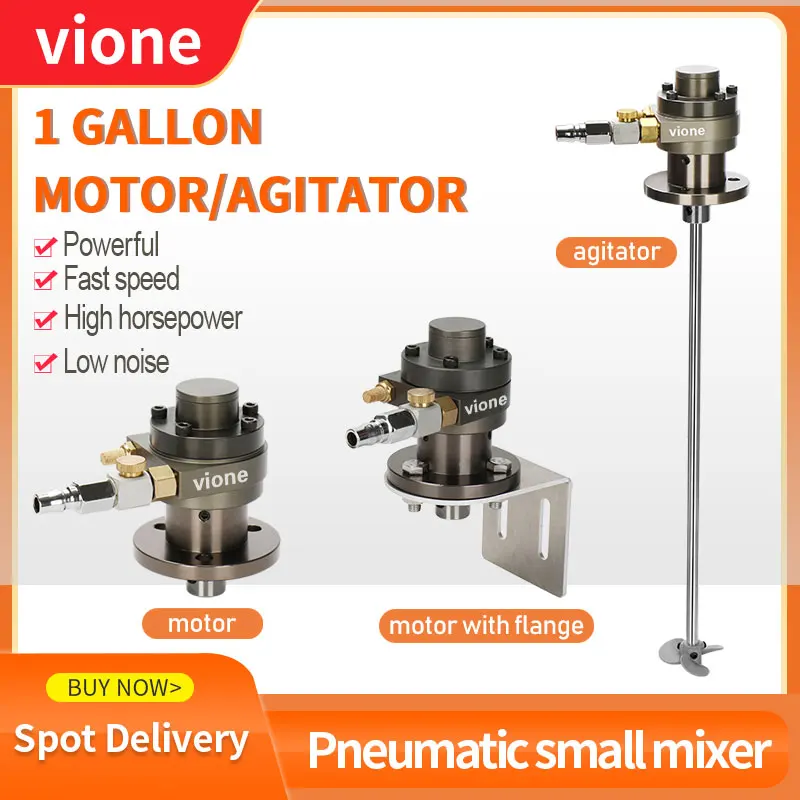 

Small pneumatic motor, 5L mixer agitator, 1 gallon 1 / 16 air motor , 1 Gallon gitator fan motor, explosion-proof and durable