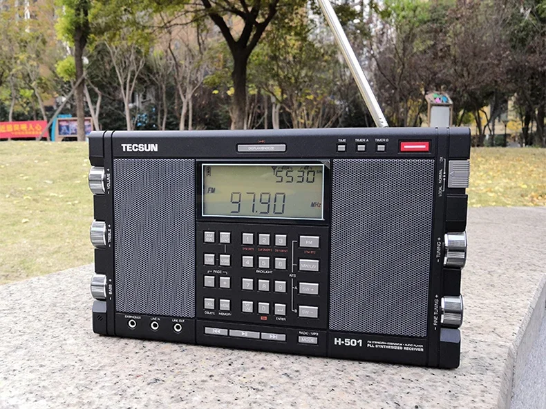 Imagem -03 - Tecsun-rádio Estéreo Portátil Bluetooth Alto Desempenho Banda Completa Alto-falante Duplo Sintonização Digital fm am sw Ssb H501