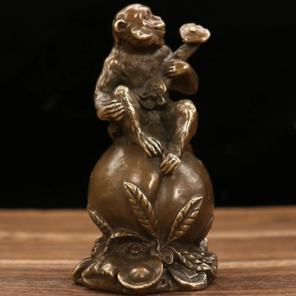 Zodiac Monkey, Longevity Monkey, and Wish-Granting Monkey Ornaments for The Home, Living Room, Office, and Display Cabinets