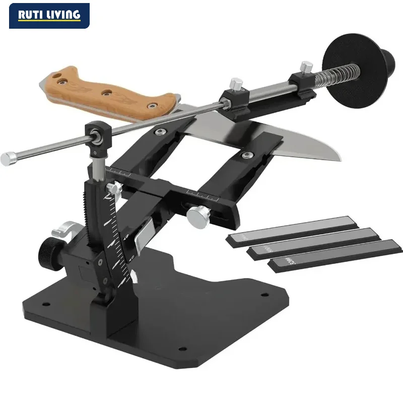 New Cutting Blade Fine Repair Mirror Multi-Angle High-Precision All-Metal Sharpener Holder Professional Sharpening Worker