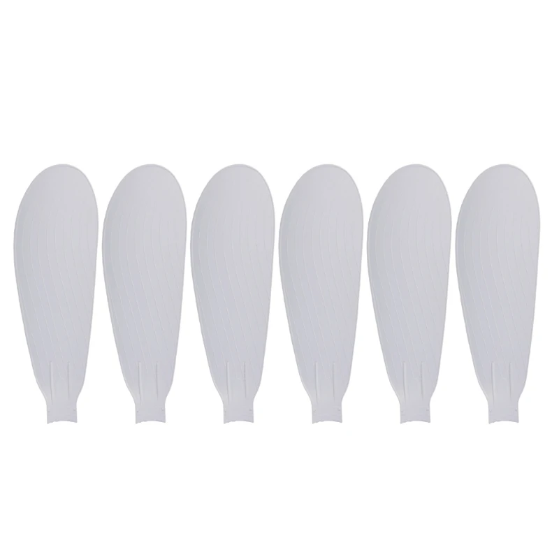 D5BE 6Pcs ABS Fan Blade For 30W E27 Fan Light Replacement Small Ceiling Fan Light for Bedroom Living Room Energy Saving