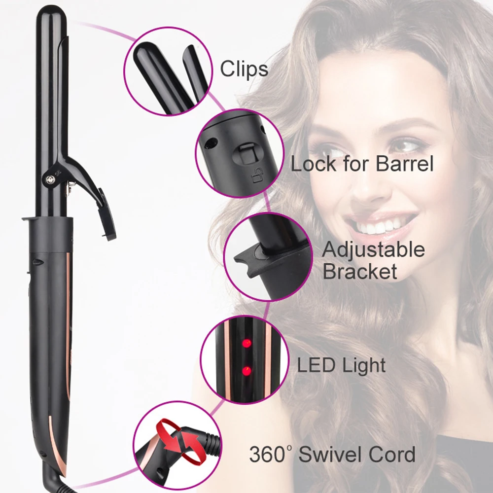 5 IN 1 Curling Iron Multifunctional Head Changer LED Display Hair Curler 1 Host with 11 header Anti-scalding Design Styling Tool