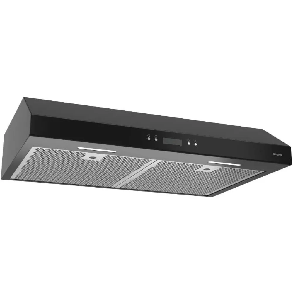 30-inch Under-Cabinet Easy Install4-Way Convertible Range Hood with 3-Speed Exhaust Fan and Light,Black