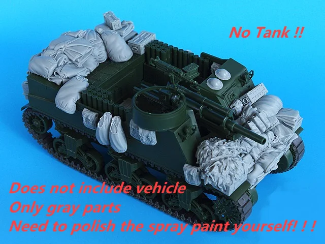 

1:35 Scale Resin Die-casting Armored Vehicle Parts Modification Does Not Include The Unpainted Model Of The Tank