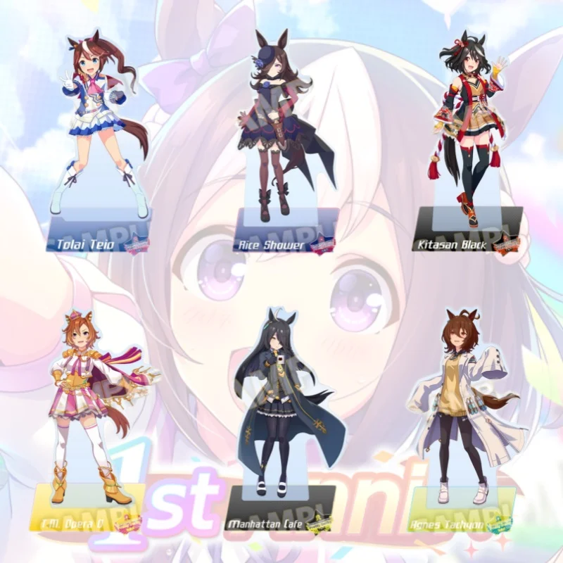 Chaveiro de acrílico do jogo Umamusume Pretty Derby Tokai Teio T.M. Opera O Manhattan Cafe Agnes Tachyon Presentes de Natal