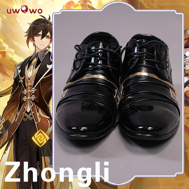 

LAST BATCH UWOWO Zhongli Cosplay Shoes Game Genshin Impact Geo Archon Morax Footwear Boots