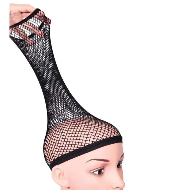 

Top Sale 1 Pcs Hairnets good Quality Mesh Weaving Black Wig Hair Net Making Caps Weaving Wig Cap & Hairnets