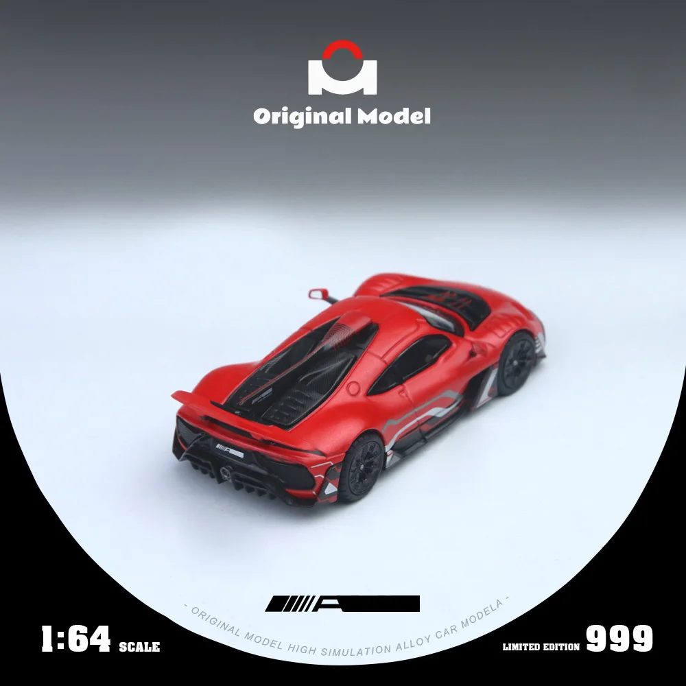 *Prépedido*Modelo Original/OM 1:64 Modelo de coche de aleación de simulación a pequeña escala rojo para colección, exhibición y regalo