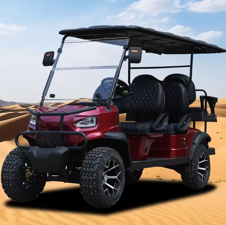 TongCai Street Legal Wholesale 6 Seater Low Speed Vehicle 4 Wheel Drive Push Electric Golf Cart