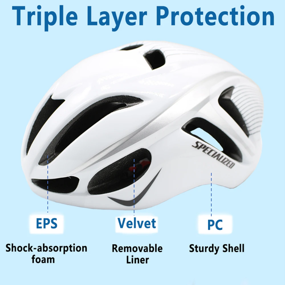 SPECIAUZED Triathlon MTB Road Bicycle Helmet Aero Bike Helmet Sports Racing Helemts Cycling Protector Riding Sport Safely Cap