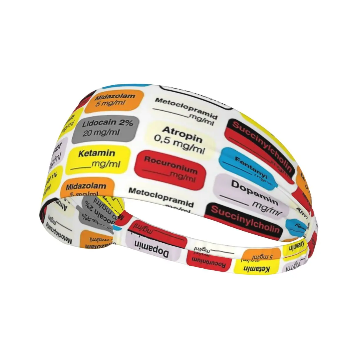 

Anesthesia Medication Men Women Headband Quick Drying Sports Sweatband for Gym Yoga Running