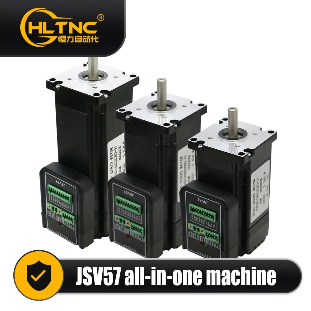 Silnik serwo DC 16-bitowy JSV57 3000 obr./min 90/140/180W DC 36V Nema 23 zintegrowany, 180W