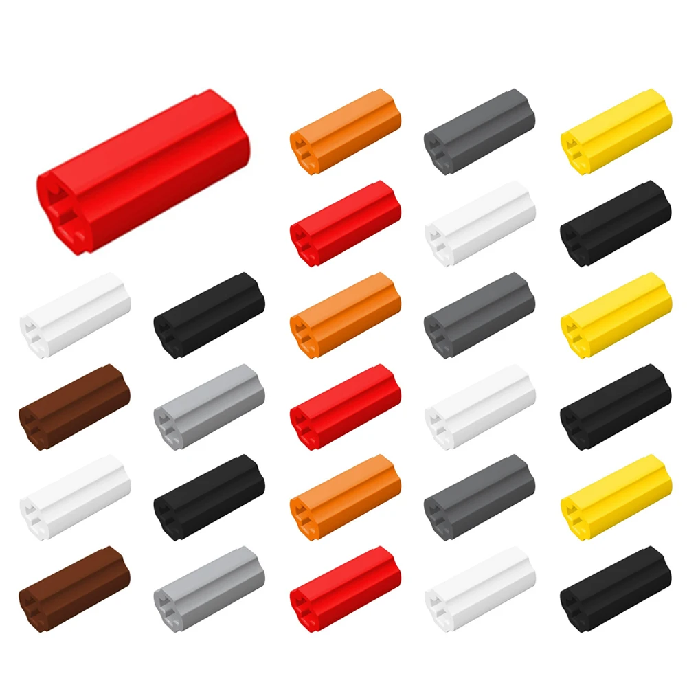 60pcs 59443 Axle Connector 2L Smooth with Hole Building Block Toys Compatible Accessories DIY MOC High-tech Figure Bricks