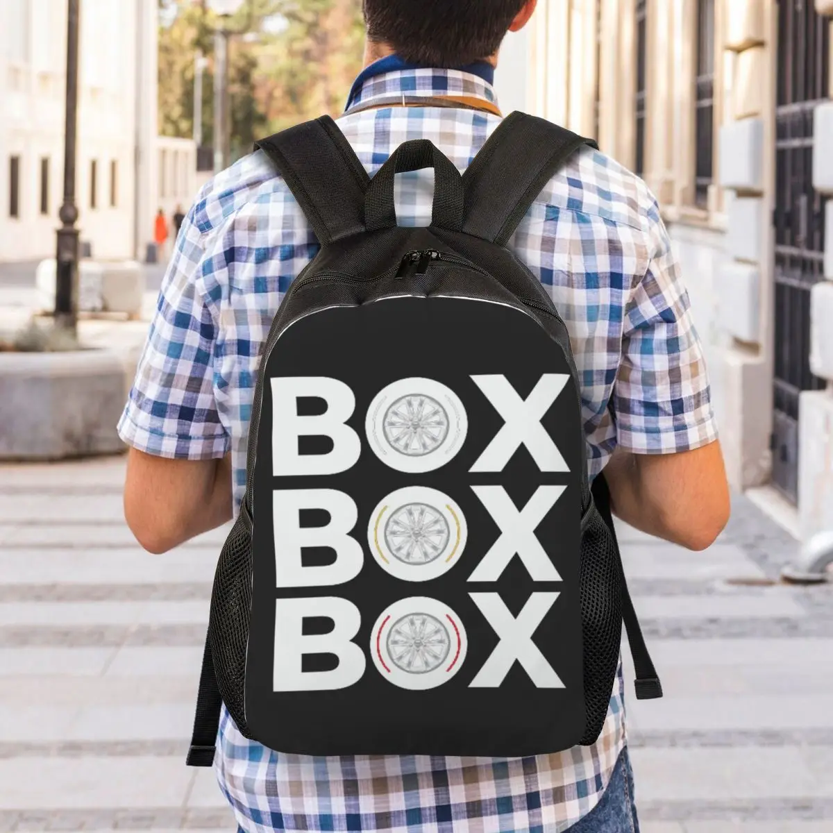 Box Box Box F1 Backpack Hot Sale Daypack Large Capacity Kids BookBag School Bag Shoulder Bags for Men Women