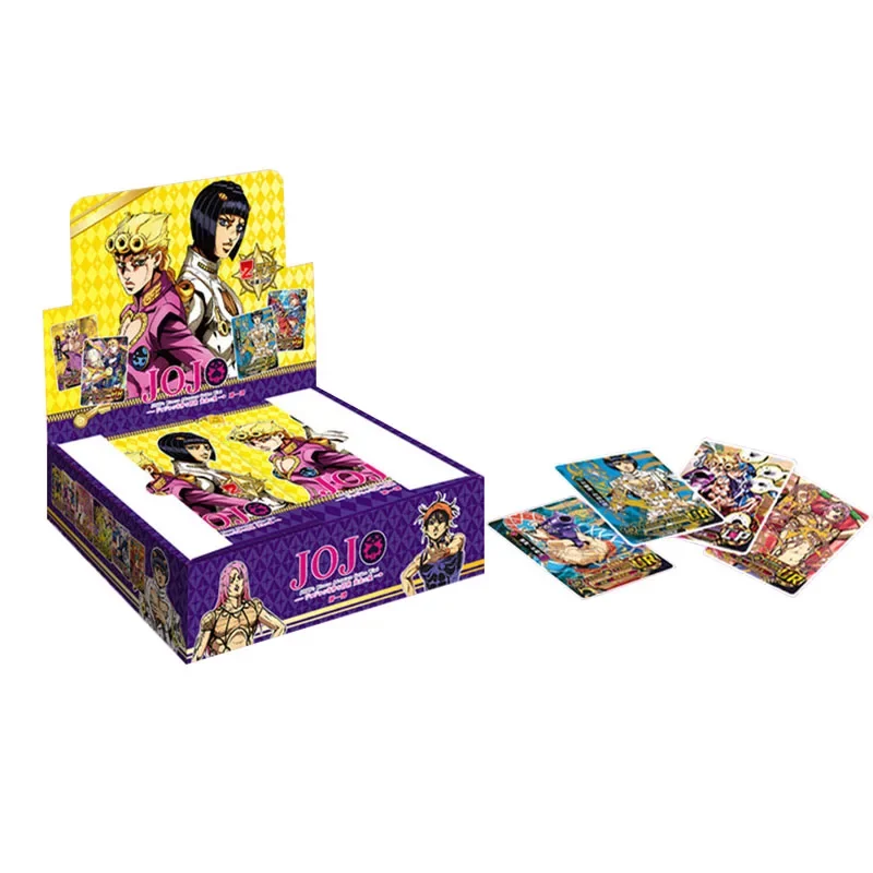 Anime japonês Jojo Bizarre Adventure Character Card Collection, Caixa de Cartas Raras, Cartão de Colecionáveis para Crianças, Presentes Infantis,