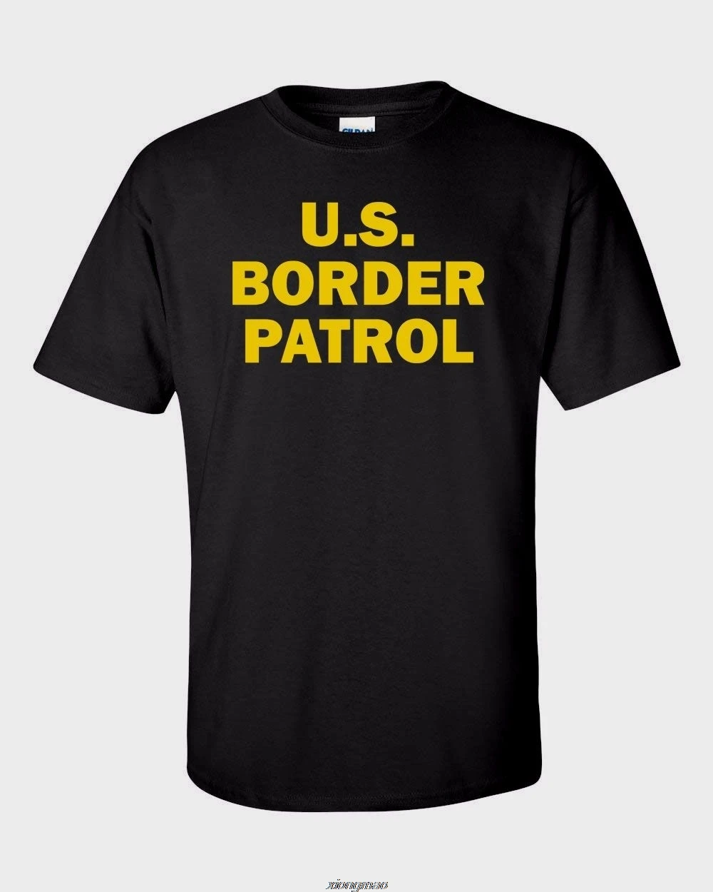 Summer  Short Sleeve Plus Size Summer Cotton Fitness Clothing .S. Border Patrol Immigration Customs Enforcement Tee Shirt