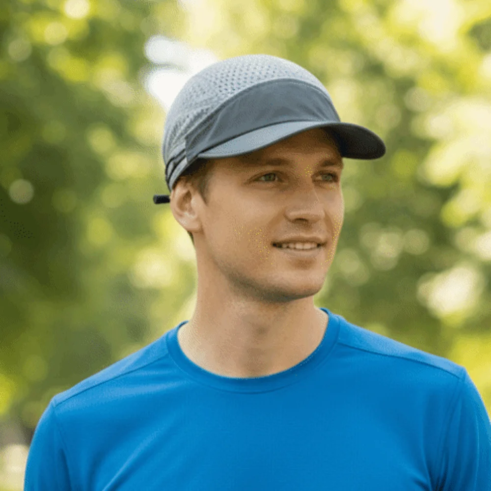 Ventilated Quick Drying Women‘s Baseball Caps Color Blocking Soft Sport Cap Drawstring Elastic Mesh Running Cap Running