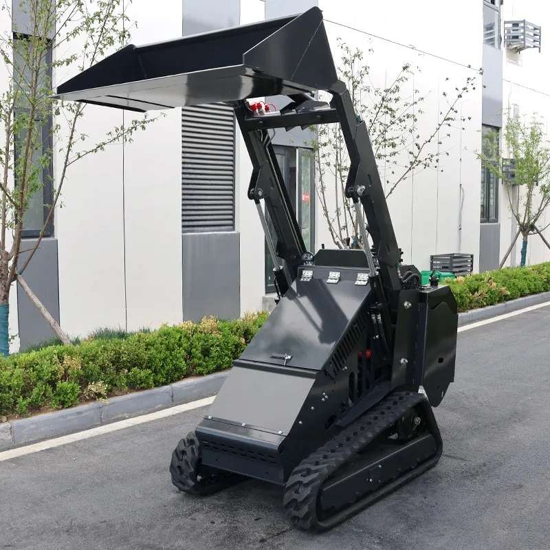 Factory Direct Sales 450KG diesel Dingo Wheel Telescopic Loader Mini Skid Steer with Attachments