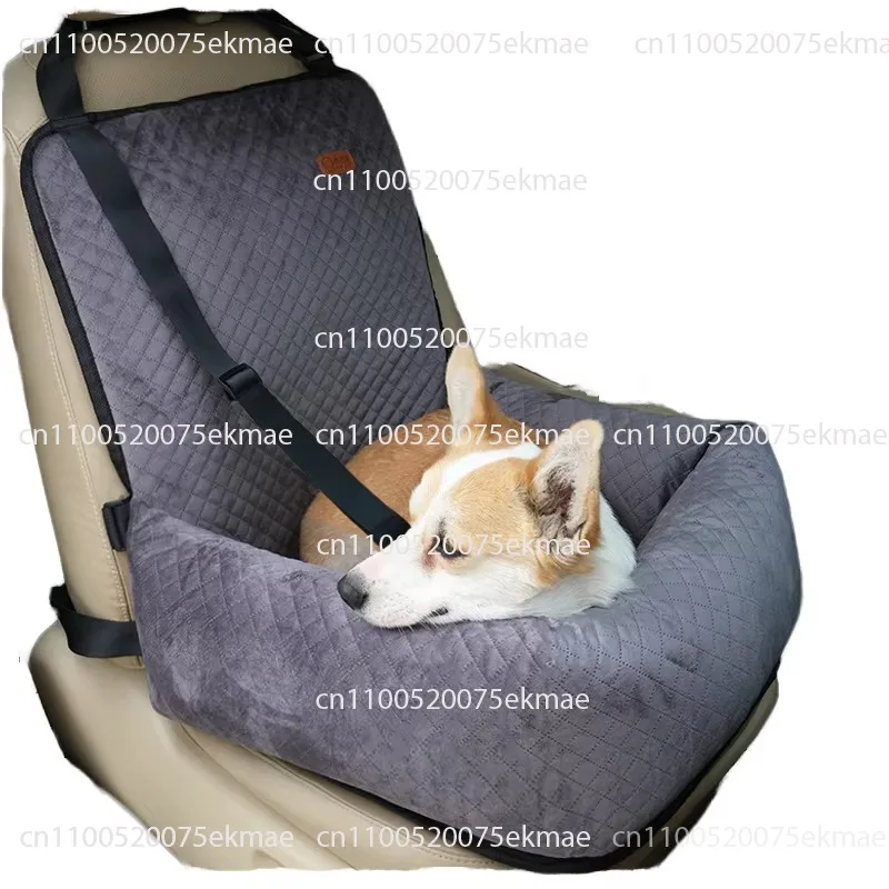 Small Animal Safety Travel Car Seat Cotton Elevated Dog Bed Barrel Seat with Solid Pattern for All Seasons
