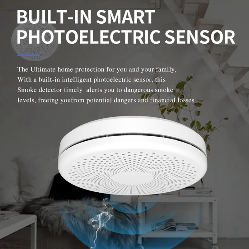 2 In 1 versione funzione Wifi Smart Life rilevatore di fumo sensore e rilevatore di monossido di carbonio Co rilevatore di Gas fumo allarme sonoro antincendio